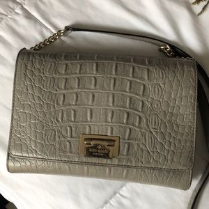 Kate Spade grey and gold chain bag